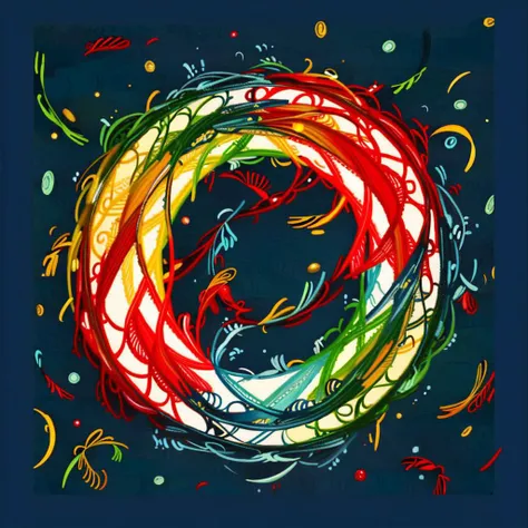 (masterpiece, top quality, best quality, official art, beautiful and aesthetic:1.2), a red and yellow and blue spirograph <lora:Spirograph:1.0>