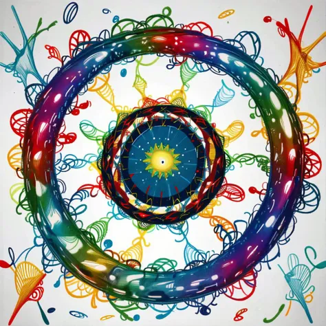 (masterpiece, top quality, best quality, official art, beautiful and aesthetic:1.2), a red and yellow and blue spirograph <lora:Spirograph:1.0>