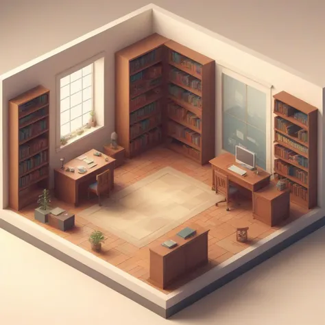 isometric, low poly, library room, <lora:isometric_lowpoly_XL:0.7>