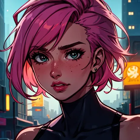 DEN_IDG_style kkw-detailMe-v1.0 kkw-ph1 Girls-Next-Door_Annie BREAK cinematic portrait photo of cyberpunk girl, sniper rifle with scope, shadowrun city, pink hair, short hair, mohawk haircut,
<lora:CyberPunkAI:0.18> CyberpunkAI, neon