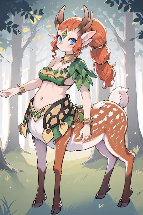 <lora:Enchantressv0.1:0.8>, enchantress, deer centaur