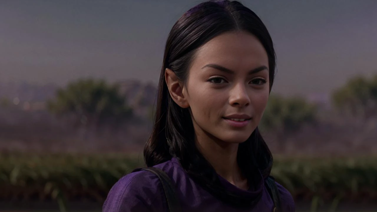 (sience fiction scene: DV_Blue_Vicious walking in a high-tech colledge garden on an alien planet), bright daylight, (blue dust:1.1), spaceport, high-tech buildings in background,
(detailed skin, narrow waist, pointed breasts),
(pointed ears, pointed eyebrows:1.4),
1960s hair style,
(long tangled wavy disheveled hair:1.2),
((short:1.1) (purple:1.2) startrektos dress:1.4), (dress lift:1.1),
(lace fishnet thighhighs:1.1), black boots,
deep cleavage,
eyes open, heavy breathing, smile,
masterpice, award winning, film grain, (photorealistic:1.2), 16k, UHD, cinematic shadows, best quality, ultra highres, hyperrealistic, (Perfect Hands:1.1), rim light, god rays, full body,
<lora:GodPussy1 v4:0.4>,, <lora:add_detail:0.5>, <lora:1.5_perfect hands:0.6>, <lora:hair_length_slider_v1:2>, <lora:skin_tone_slider_v1:2>,
<lora:TOSV3:1>,
<lora:race_st_vulcan_512:0.8>,
<lora:people_count_slider_v1:3>, girls in background