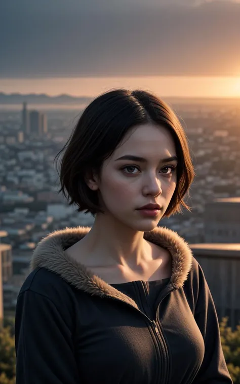 (clothed, masterpiece, wide angle, cinematic establishing shot, young adult european woman, highly detailed background:1.2), volumetric lighting, subsurface scattering, dynamic pose, (special effects, color grading, fantasy aura), (Toxic Chimera:1.4), (n a poisoned wasteland, dynamic angles, menacing posture (Layered Depth, Parallax Effect, Soft focus foreground:1.3),(perfect face woman posing for photo:1.2),(masterpiece:1.3, perfect crop:1.1),