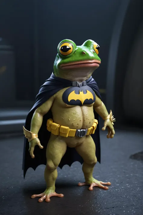 Coqui frog in batman uniform, 8k