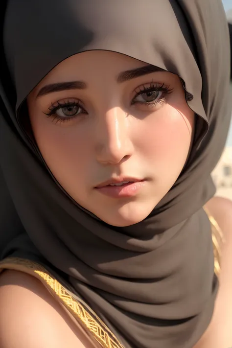 (RAW photo, best quality), (realistic, photo-realistic:1.3), HIJAB OUTFITS DRESS, best quality of Hijab Girl, Full Hijab Dress, highly detailed Hijab, masterpiece, ultra-detailed, illustration, 1girl, upper_body, dynamic angle, world masterpiece hijabi, messy_long_hair, best qua, extremely detailed CG unity 8k wallpaper, ink, Amazing, cinematic lighting,