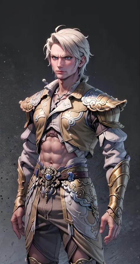 1boy,olga,armor, muscular, <lora:Olga:0.7>
