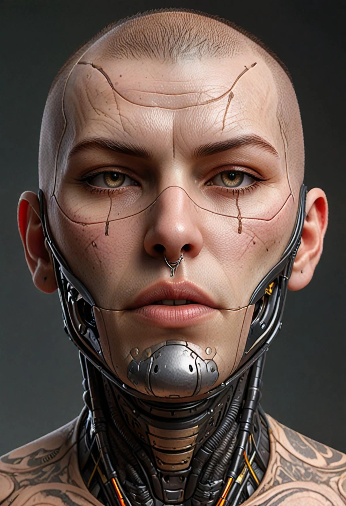 Hyperrealistic art <lora:Hyper-SDXL-8steps-lora:1.0>, <lora:zavy-cbrpnk-sdxl:0.8> zavy-cbrpnk, faceplate . Extremely high-resolution details, photographic, realism pushed to extreme, fine texture, incredibly lifelike