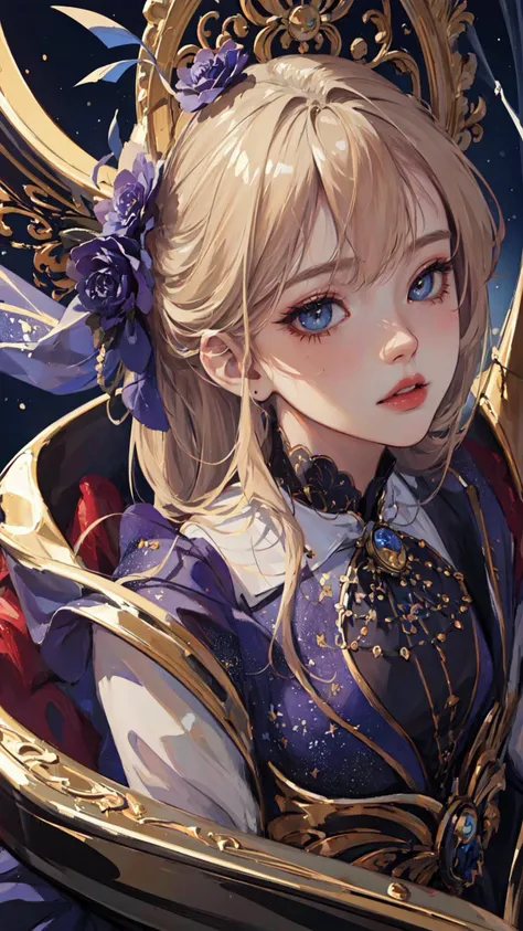 (masterpiece, top quality, best quality, extreme detailed, highest detailed, official art, beautiful and aesthetic:1.3), beautiful face, beautiful eyes, depth, perspective, composition, trick or treat, night sky