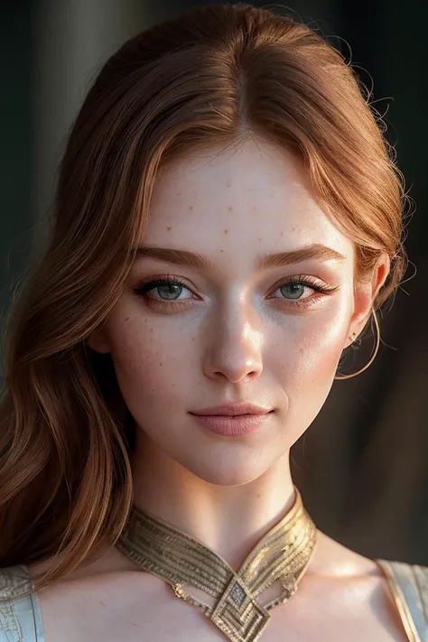 photo of beautiful (EPL4rs3nTh0mps0n:0.99), a woman with perfect hair, (goddess:1.1), (Greek mythology :1.2), (high neckline:1.1),modelshoot style, (extremely detailed CG unity 8k wallpaper), professional majestic photography, (smile), ((upper body)), (camera), 24mm, exposure blend, hdr, faded, extremely intricate, High (Detail:1.1), Sharp focus, dramatic, soft cinematic light, (upper body), (looking at viewer), (detailed pupils), 4k textures, soft cinematic light, adobe lightroom, photolab, elegant, ((((cinematic look)))), soothing tones, insane details, hyperdetailed, low contrast("I've got a bad feeling about this.":1.1), ("In Jernau we trust!":1.1),