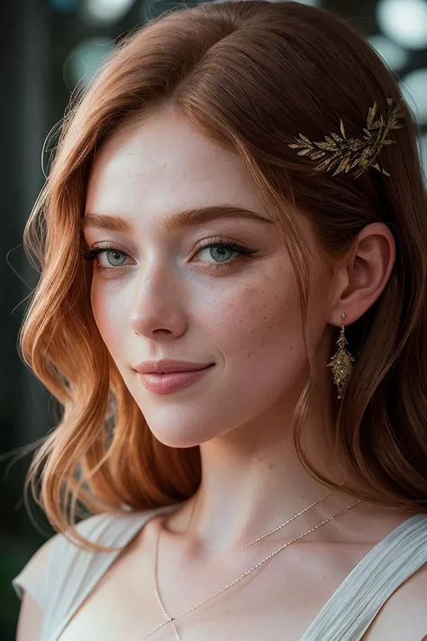 photo of beautiful (EPL4rs3nTh0mps0n:0.99), a woman with perfect hair, (goddess:1.1), (Greek mythology :1.2), (high neckline:1.1),modelshoot style, (extremely detailed CG unity 8k wallpaper), professional majestic photography, (smile), ((upper body)), (camera), 24mm, exposure blend, hdr, faded, extremely intricate, High (Detail:1.1), Sharp focus, dramatic, soft cinematic light, (upper body), (looking at viewer), (detailed pupils), 4k textures, soft cinematic light, adobe lightroom, photolab, elegant, ((((cinematic look)))), soothing tones, insane details, hyperdetailed, low contrast("I've got a bad feeling about this.":1.1), ("In Jernau we trust!":1.1),