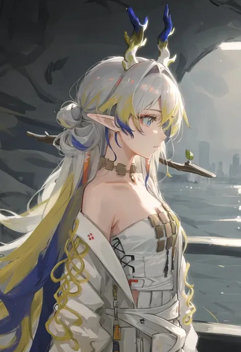 masterpiece, best quality, 1girl, very long hair, reflective hair,white hair, good lighting, {{{{promare}}}}, {{{{ray tracing}}}}, {{water droplets on face}} , flowing hair,{{{super detailed skin}}}, detailed, good lighting,{{reflective eyes}}, {{hair dripping}}, gold eyes,in sunny desert,desert oasis, <lora:lumine1-000008:1.8>,by wadim kashin:1.5,sunny,hands in water,