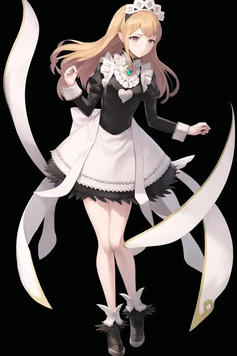 masterpiece, best quality, <lora:FEH_Concept_v2:1>, black background, simple background,
<lora:FEFatesMaid_v1:1>, fates maid,
1girl, solo, standing, full body