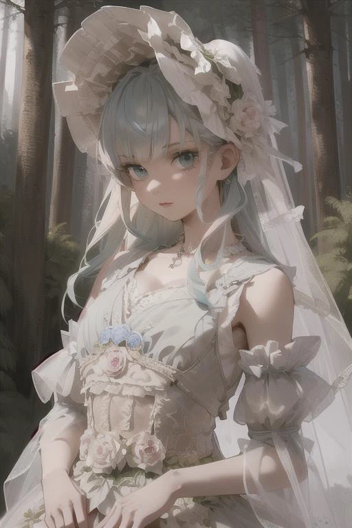 <lora:3DMM_V10:0.2> 3dmm,([semi-realistic], hdr, high definition:1.2),(sharp, stunning face, intricate details:1.2),
young 1girl with pink-green hair in the forest, dressed in black, <lora:chocoskin:0.2> chocoskin, <lora:taFashionDress_floral_style3:0.7> loliress, portrait