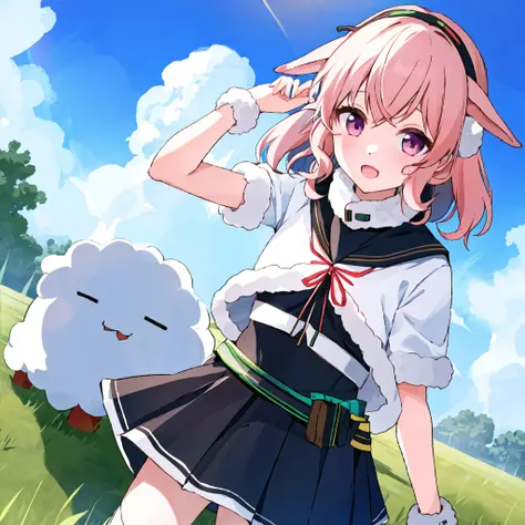 mokota mememe,solo,1girl,<lora:mokota mememe:0.8>,sheep ear
