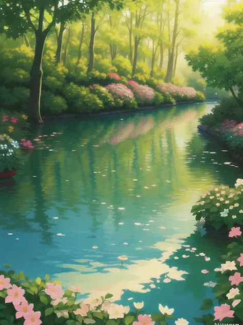 1girl,, (masterpiece:1.2),best quality,Colorful portraits,multicolored,masterpiece,best quality,((an extremely delicate and beautiful)),floating,(detailed wet clothes),(detailed light),feather,nature,(sunlight),river,floating palace,beautiful and delicate water,(bloom),(shine),(wash painting),(ink s...),