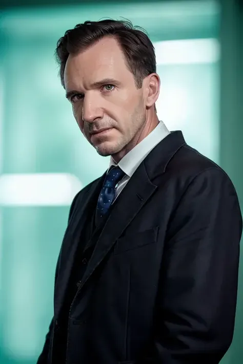 an evil doctor <lora:ralphFiennes:1> standing above you, ready for the operation, RAW, 8K, UHD