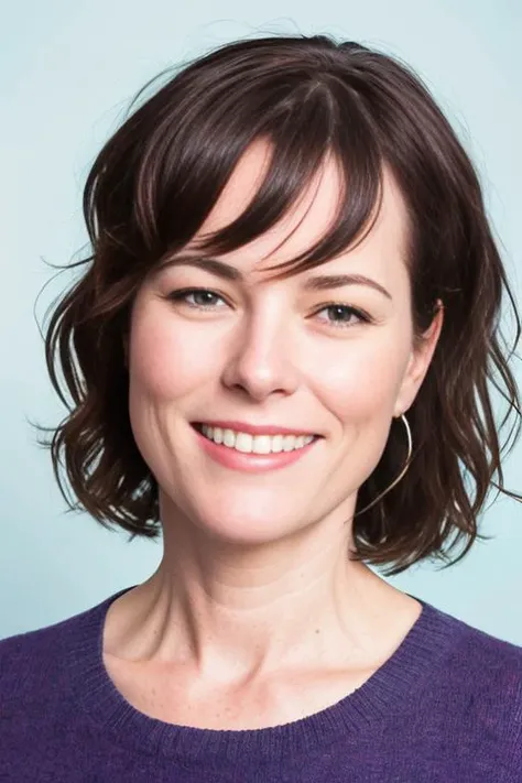 professional closeup portrait photo of p4rk3rp smiling, colorful studio lighting