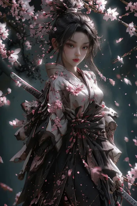 <lora:Sword Sakura:0.8>,upper body,blade to side,strike pose,blade down,blade right hand,<lora:UBWKatanaOneHand:0.5>,cherry blossoms,, (masterpiece, best quality, high quality, highres, ultra-detailed),
<lora:OC:1>
