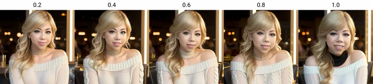 piercing eyes, looking straight, portrait photo of (Jennette), smiling, blonde hair, wearing an off-shoulder sweater, choker, closeup portrait, in a outdoor cafe in 2015, afternoon light, ,<lora:Jennette:0.2>, portrait photo of elisha beautiful woman hair updo upsweep nightclub sitting at bar (masterpiece) (best quality) (detailed) (8k) (HDR) (wallpaper) (cinematic lighting) (sharp focus) (intricate)