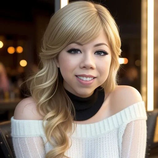 piercing eyes, looking straight,  portrait photo of (Jennette), smiling, blonde hair, wearing an off-shoulder sweater, choker, closeup portrait, in a outdoor cafe in 2015, afternoon light, ,<lora:Jennette:1.0>, portrait photo of elisha beautiful woman hair updo upsweep nightclub sitting at bar (masterpiece) (best quality) (detailed) (8k) (HDR) (wallpaper) (cinematic lighting) (sharp focus) (intricate)