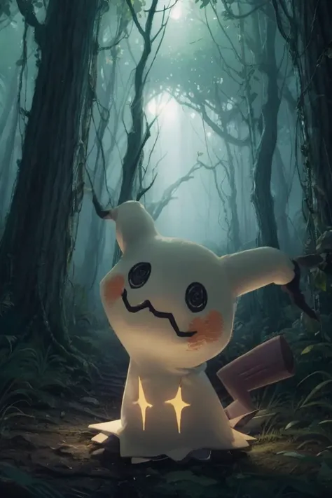 A film still from the climactic Mimikkyu showdown from Denis Villeneuve&#39;s Cascadia horror film