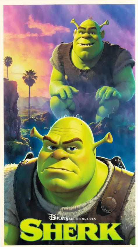 shrek comendo cebola, personagem inspirado shrek, cebola, realista,