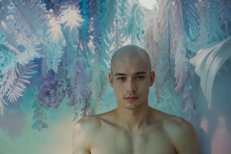 pale shirtless man, (raw, 8k, uhd, fujifilm xt3)