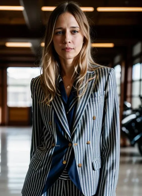 RAW portrait photo of beautiful young sks woman, Striped blazer and dress pants, natural lighting, by Andreas Gursky, detailed face, UHD, absurdres, epic scene composition,
cinematic look, Fujifilm XT3, dslr, high quality, film grain
<lora:lora-small-vera-farmiga-v1:1>