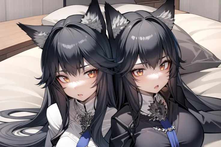 masterpiece, best quality, ultra-detailed, illustration, (1girl), beautiful detailed eyes, looking at viewer, (close up:0.9), navy hair, mediumhair,shy, cat ears, simple fashion,standing , full body , toe