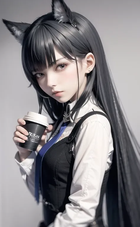 1girl,head,shamare,t-shirt,simple background,torn jeans, holding coffee cup, <lora:Omertosa-000009:0.8>
<lora:arknightsTexasThe_v10:1>