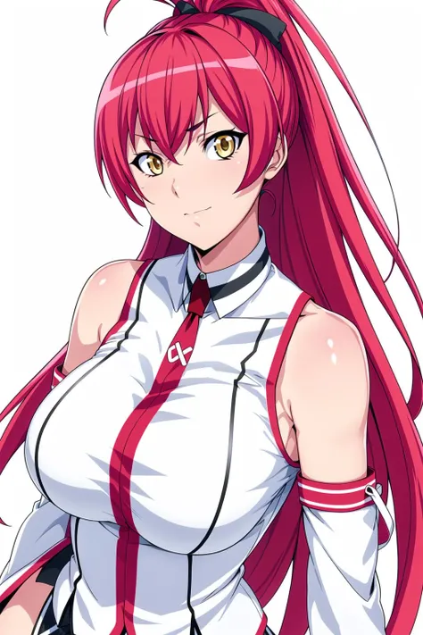 Cute Woman、red_background、big_breasts、nurse_custom、An illustration、アニメ、POP