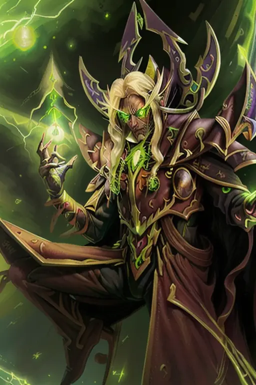 ((best quality)), ((masterpiece)), (detailed),
1man, electricity, energy, glowing, glowing eyes,green eyes,lightning, magic, pointy ears, yellow hair, Kaelthas
<lora:Kael'thas:0.9>