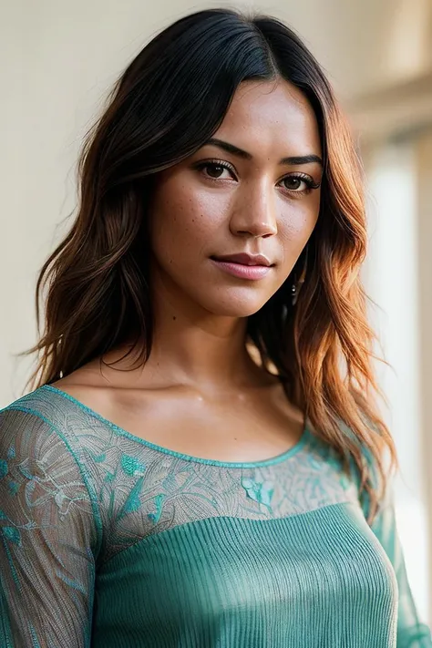 beautiful woman (Luc14n3Buch4n4n:.99), beautiful hair, (( Sun-kissed waves :1.2)) ((portrait)), (closeup:1.2), ((from the waist up)), (( A world where the sky is made of cotton candy and the ground is made of cookie dough, Color Blocking, warm light, spotlight :1.2)) , natural skin texture, ((long sleeve top:1.4)), 24mm, 4k textures, soft cinematic light, adobe lightroom, photolab, hdr, intricate, elegant, highly detailed, sharp focus, ((((cinematic look)))), soothing tones, insane details, intricate details, hyperdetailed, low contrast, soft cinematic light, exposure blend, hdr, faded, now, ("I've got a bad feeling about this.":1.1)