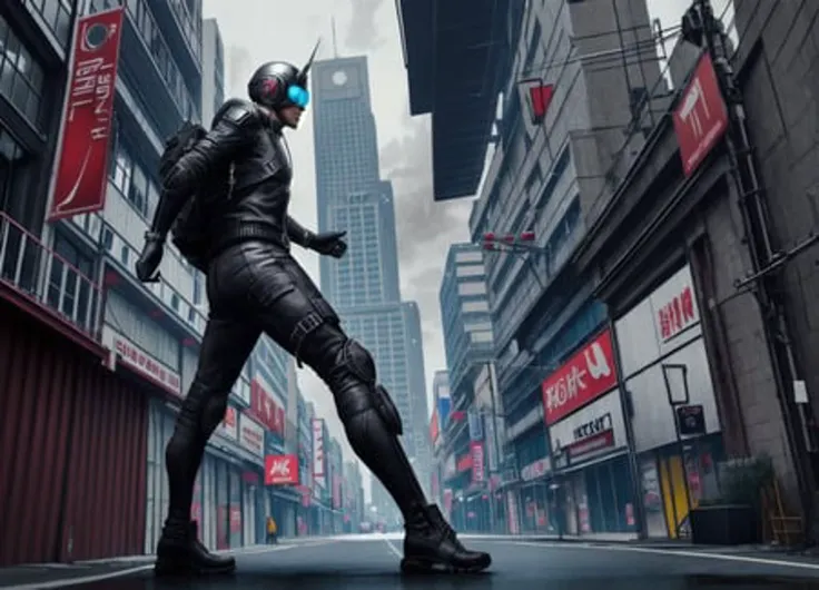 Powered suit "boy" running through the streets in parkour, Cyber punk, zentangle, The most beautiful rendering, ultra-precise digging, Zbrush, unreal engine, lumen, large number of objects, Fused Diorama:2.0, The austere atmosphere and mystery, which wafts through the air, distopia city, perspective, Advanced physics, interrelated objects, It goes on endlessly... forever, Height difference and screen fluency, that fill your field of vision, 8k, enviroment, concept art
