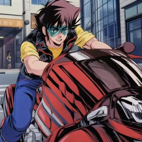 ultra-detailed,masterpiece,best quality,MZ1YahagiShogo,goggles,1boy,street, jeans,leather jacket,motorbike, riding,<lora:MZ1YahagiShogo002:0.8> <lora:add_detail:1>
