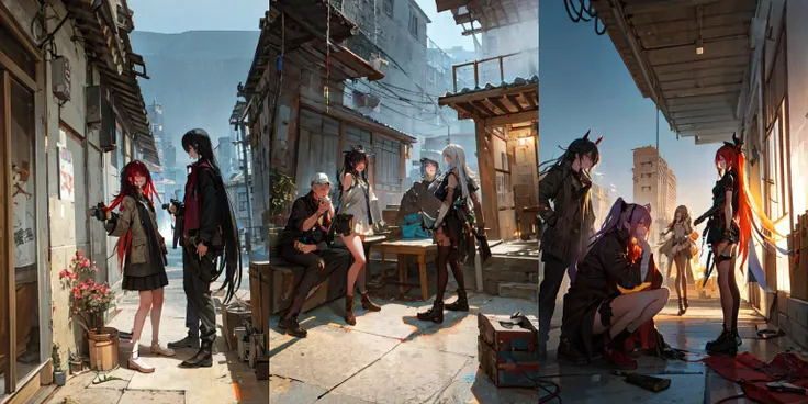 (otherworldly, otherworldly atmosphere, otherworldly appearance), highly insanely detailed, masterpiece, top quality, best quality, highres, 4k, 8k, RAW photo, ((ancient egyptian theme:1.2)), 
(long_hair, long hair, random colors hair, glowing hair, hair over one eye, long messy hair), 
(eyelashes, eyeliner, eyeshadow, eyelashes), 
collar, earrings, jewelry, necklace, armlet, 
tentacle, (underwater), nsfw, 
Homestay, Resort, Guest House, 
building, structure, still life, swirling energy, 
action pose, 
drunk, closed eyes, 
abandoned building, shopping mall, overgrown with vegetation, [volumetric fog], cinematic lighting, colorful, 
((background on the rooftop of a very tall skyscrapper, box of gadget beside, night sky, city view, spotlights)), night time, epic scene, 
BREAK
attractive sexy woman facing against two men across the street, view from side, 
BREAK
solo focus, gangster:1.3 yakuza 1girl, multiple boys, holding weapons, 
(asian, evil grin), hetero:2, ((surrounded by men)), 
BREAK
1girl, 28yo, beautiful female spy, annoyed, shy, large breasts, 
<lora:gangstersJP_v1c:0.7>, (fantasy world)