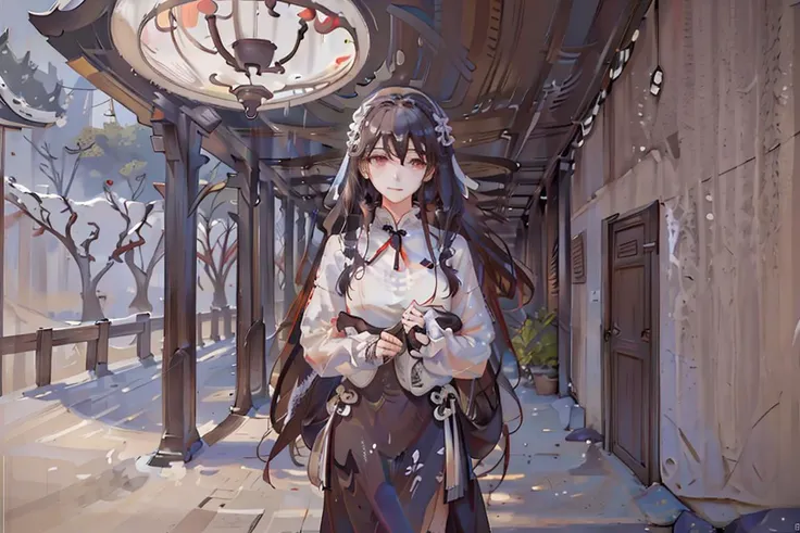 masterpiece,highres, 8k,realistic,highest quality,intricate detail,best texture,realistic,8k,soft light,perfect shadow,
falling rain,wind,wet,
Exquisite courtyards, dilapidated pavilions, and long corridors,
erjie,1girl,hanfu,street shot,from everywhere, <lora:Threesister-erjiev2:0.7>