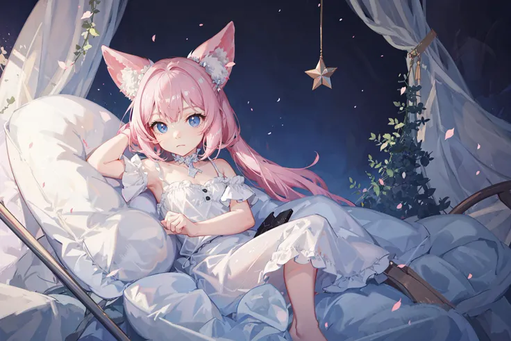 ((best quality, masterpiece, absurbres)), (((Baby))), Dreamy Atmosphere, Bright Tones, Baby Pink, Baby Blue, White, Kawaii Style, Cute Imagination
