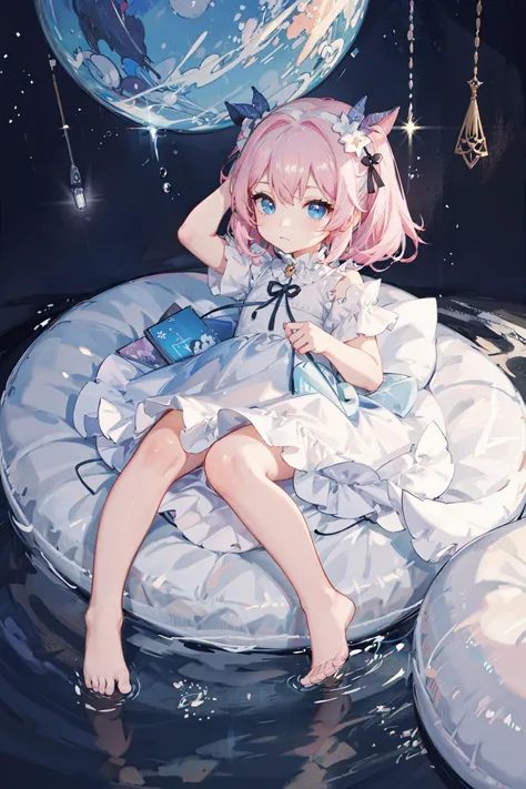 ((best quality, masterpiece, absurbres)), (((Baby))), Dreamy Atmosphere, Bright Tones, Baby Pink, Baby Blue, White, Kawaii Style, Cute Imagination