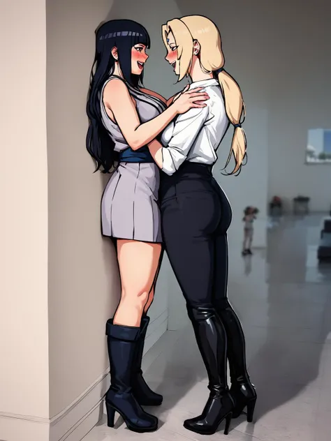 score_9, score_8_up, score_7_up, score_6_up, BREAK
MEME_lauren_phillips_lifting_alice_merchesi_ownwaifu,
lauren phillips lifting alice merchesi \(meme\),
multiple girls, 2girls, looking at another, blush, yuri, eye contact, height difference, smile, ass, kabedon, standing, against wall, open mouth, thighs, full body, indoors, high heels, boots, hand on another's shoulder,
tsunade \(naruto\), blonde hair, mature female, tall female, BREAK hyuuga hinata, black hair,
<lora:PONYXL_LaurenPhillipsLiftingAliceMerchesi_ownwaifu:0.8> , depth of field,
,
