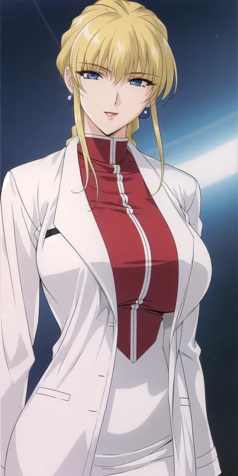(NSFW),1 girl,Ines Fressange, ,red_turtleneck_shirt_white_pencil_skirt_white, masterpiece, (highest quality), detailed face, beautiful eyes, fine skin,soft lips,High resolution,anime CG,space background,slim thighs,((pink lace panties:1.0)),((panty shot:1.0)),((only:1.0)),knees,calf,isometric, (((realistic))), realistic, blonde hair , blonde public hair ,((whiteいレースのパンティー:1.0)),whiteいガーターベルト ,anime Key Visual of elegant, (Anime original picture), Key Visual, Anime visuals of cute girls, 詳細なAnime original picture,(sitting ),(from the front),