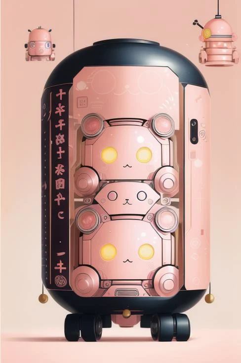 (<lora:Dixit:1>, painting of a ) honorable Pandemonium, scared, robot, ((night )), Structuring with a big, loveliness , (Salmon Pink), ( surreal), incredible, cute, impressive skill, <lora:epiNoiseoffset_v2:0.7>, high detail, simple scene