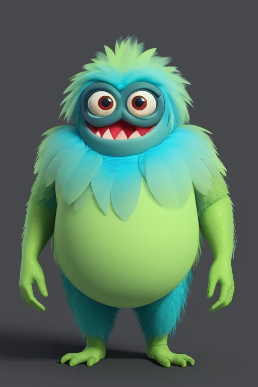 A fantz monster design, feathers, very short, fat, monster, ultra detailed, <lora:CartoonCreatures:1>, realistic rendering