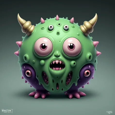 A fantz monster design, funny, ultra detailed, slime, blob  <lora:funnyCreatures_v1:0.7>