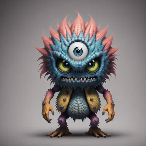 A fantz monster design, scales, ultra detailed, <lora:CartoonCreatures:0.7> <lora:Creatz1:0.2>  <lora:mschstyle:0.3>