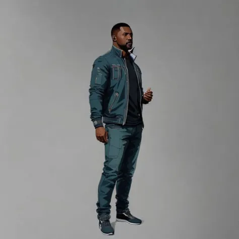 idris elba man posing, (full body), (wearing casual clothes:1.5), confident smile, (detailed face), half life 2, in the style of greg rutkowski, (realistic anime), beautiful face, trending on pixiv, detailed, (clean lines), (sharp lines), (crisp lines), award winning illustration, masterpiece, 4k, in the style of eugene de blaas, ((in the style of ross tran)), intricately detailed, [in the style of romanticism:0.3], cinematic, artstation