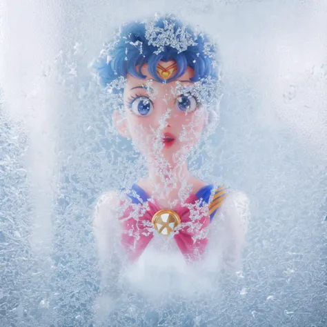Sailor Moon viewed through frosted glass <lora:Frosted_Glass:1>