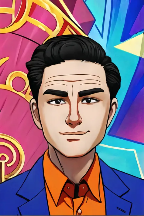 Pierre Poilievre closeup, ,male focus, black hair, shirt, formal, suit, collared shirt, white shirt, jacket
Small town main street and parade, cartoon, animation,
[(colorful explosion psychedelic paint colors:1.21)::0.2],
[cartoon, vector art, anime :realistic, real life, hyper realistic:0.6],
best quality, masterpiece, HDR, professional, studio quality, highres,
<lora:Pierre_Poilievre:0.85>