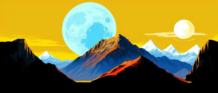 shadow , hood, mountain, moon (detailed_background:1.3) <lora:EicoV1-000005:0.65>