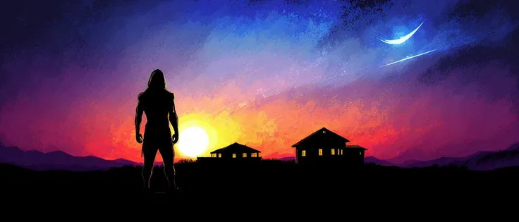 shadow , star, night (detailed_background:1.3) <lora:EicoV1-000005:0.65>